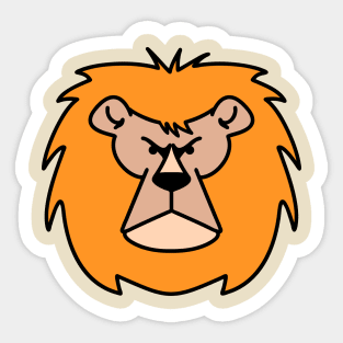 Lion Head Sticker